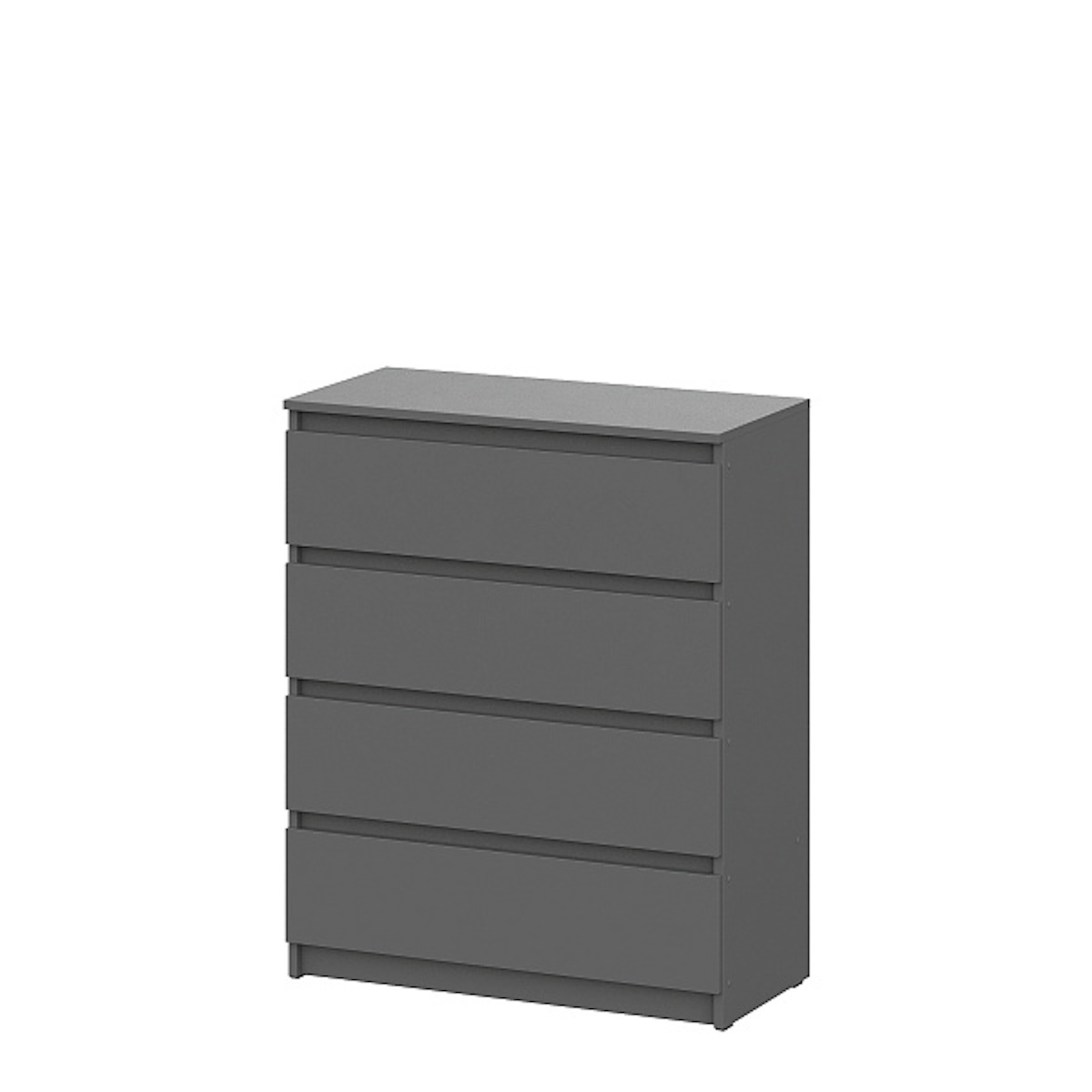 МС "Денвер" Комод 4 ящика Графит серый