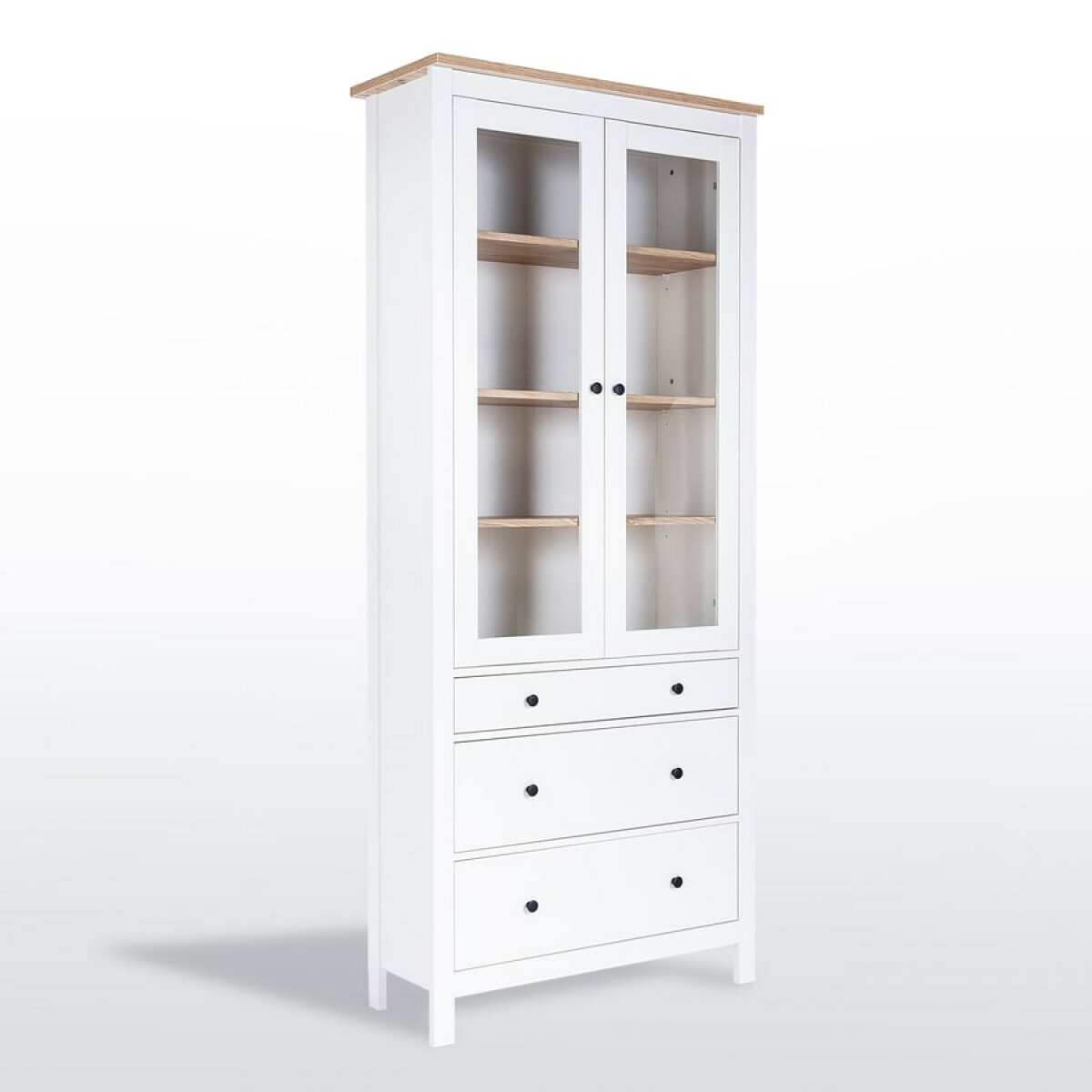 Сага Шкаф с витриной 90 Сага Шкаф с витриной 90