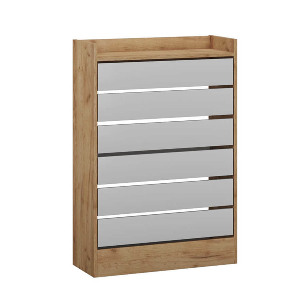 Прихожая Ямайка обувница ЯПТ-2 дуб крафт золотой/белый