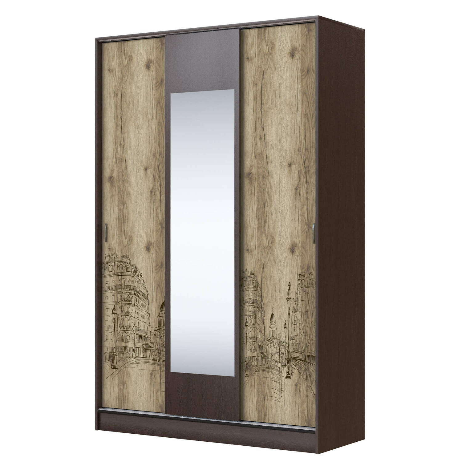 Орион Шкаф-купе венге/дуб делано Орион Шкаф-купе венге/дуб делано