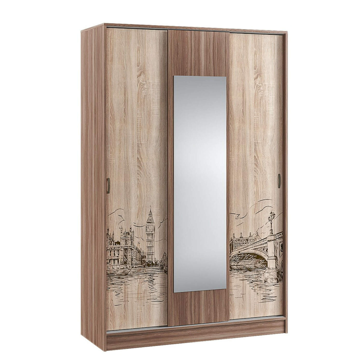 Орион Шкаф-купе ясень шимо/дуб сонома Орион Шкаф-купе ясень шимо/дуб сонома