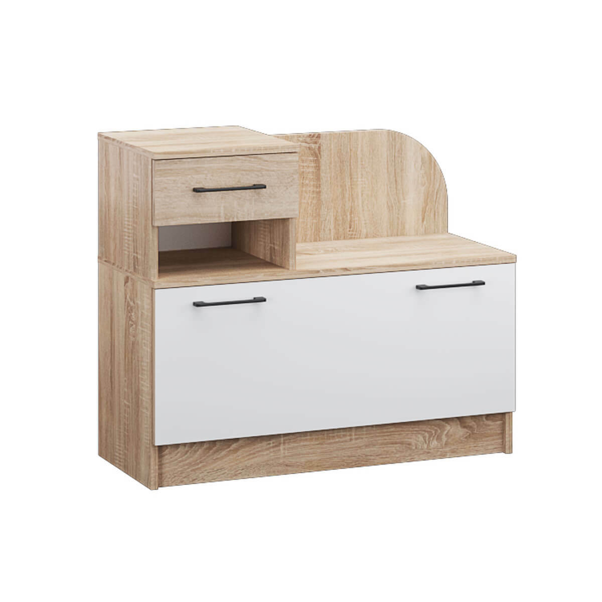 Прихожая Денвер тумба под обувь дуб сонома/Белый
